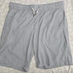 PTO by Fundamental Coast Men's Size 34 Gray Knit Lounge Shorts Coastal Luxury